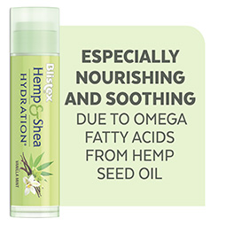 Especially nourishing and soothing due to Omega Fatty Acids from Hemp Seed Oil